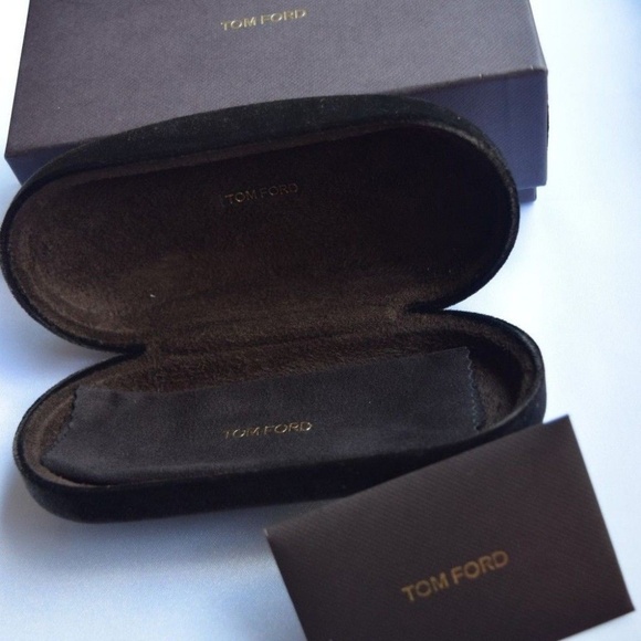 Tom Ford Sunglasses Case Set, Brown Velvet Clamshell Hard Case, Boxed,Cloth,Card main image 8